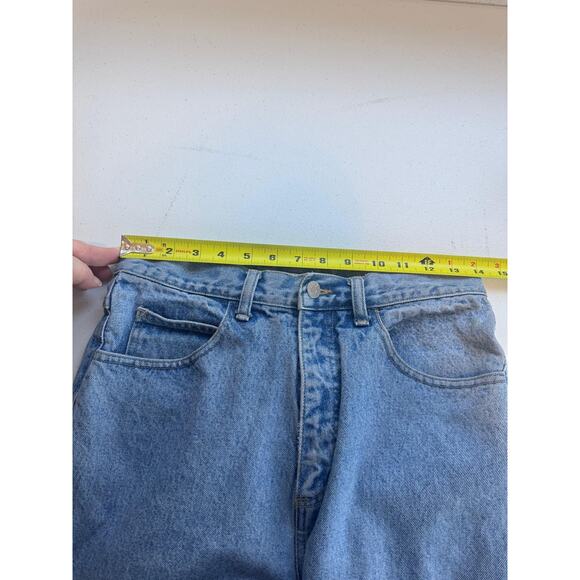 Vintage Guess Jeans Womens 31 Light Wash High Rise Tapered Leg Hong Kong Retro - Picture 8 of 11